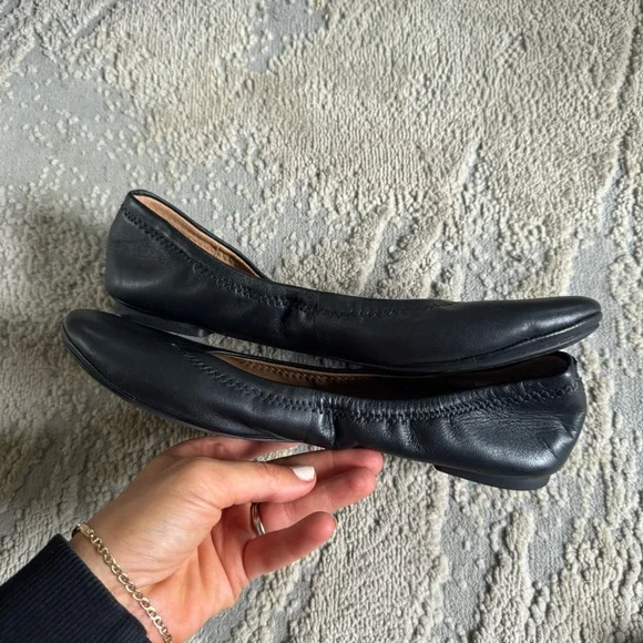 Lucky Brand Erin black ballet Flats slip on round toe Size 9 - Picture 6 of 10